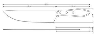 Ніж для м'яса Tramontina Barbecue Polywood, 203 мм (6710922)