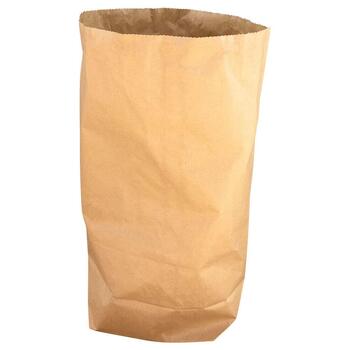 Паперових біорозкладних паперових пакетів, 120 л, 700x950220 мм, 2-шарові - міцні, коричневі, 100 шт. (1 упаковка), 100