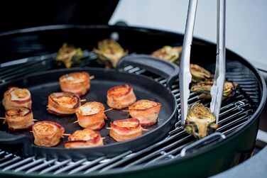 Чавунна планча Weber для системи Gourmet BBQ рівномірний нагрів, для риби, овочів та страв-смажениць чорна (7421)