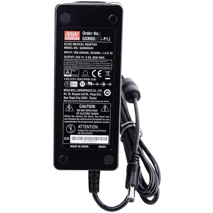 Адаптер живлення MEAN WELL GSM, 60 Вт 6 А (GSM60A09-P1J)