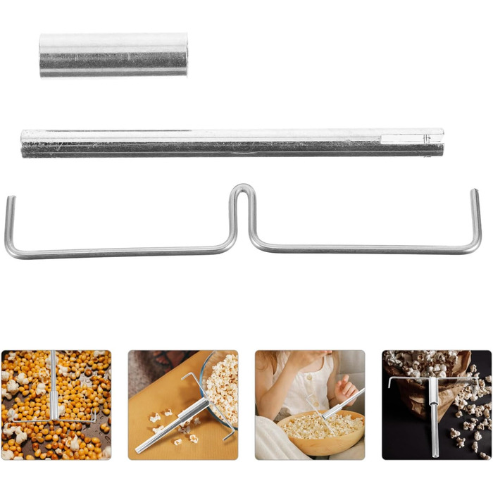 Комплект Запасні частини машини для попкорну Попкорн Кулька для попкорну Мішалки Заміна інструменту для видалення попкорну Аксесуари для машини для попкорну Стикове з'єднання Кришка каструлі Залізо, 1