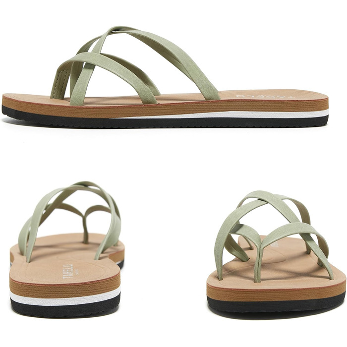 Жіночі шльопанці TARELO, літні, розмір 36-41, A, зелені, 37 EU