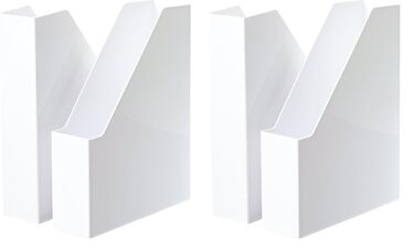 Настільний тримач для файлів HAN i-LINE 2 ПРЕДМЕТИ, елегантний, сучасний високоякісний настільний тримач для файлів зошитів, журналів та папок формату до DIN A4/C4, білий, 16501-12 (Білий, комплект з 4 предметів) комплект з 4 предметів білий