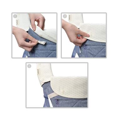 Подушка для прорізування зубів для дитячої переноски, 100 бавовняний нагрудник для переноски від новонародженого до малюка, 3 шт.