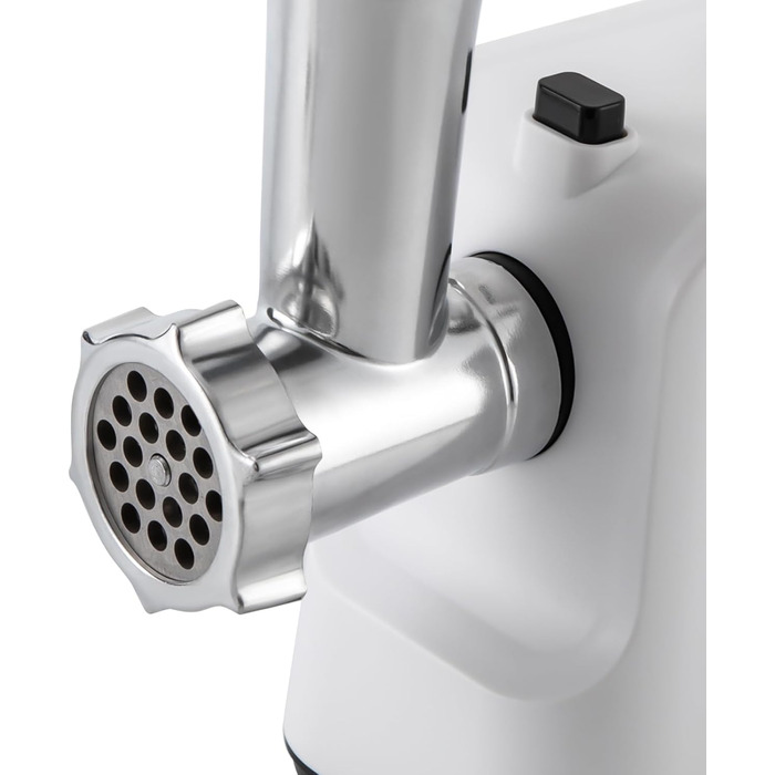 Електрична м'ясорубка з 3 перфорованими дисками з нержавіючої сталі, заглушкою, набором для кеббе, машиною для фаршу, машиною для