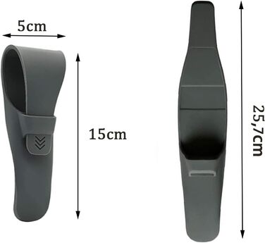 Дорожній чохол MOJOTIC для бритв, чохол для бритв, портативний силіконовий чохол для бритви, захисний чохол для бритви, ідеально підходить для зберігання та транспортування бритви (сірий)