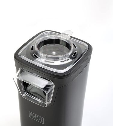 Виробник попкорну Black Decker BXPC1100E 1100 Вт Без олії Компактний Приготування всього за 3 хвилини Багатофункціональні мірні чашки Гаряче повітря Червоний