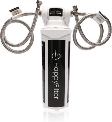 Вапняний фільтр для води HappyFilter не потрібен окремий кран стійкий дизайн більше ніяких кальцинованих кухонних приладів фільтр з активованого вугілля Система швидкої зміни дуже проста установка.