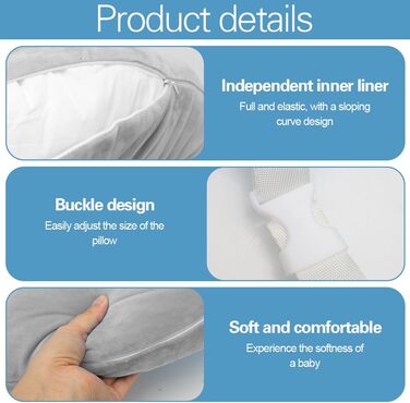 Ергономічна подушка LOMUG Crealis, подушка для читання на колінах, в&39язана гачком подушка-підтримка, ергономічна ігрова подушка для рук, легка, портативна, знімає напругу (сіра)