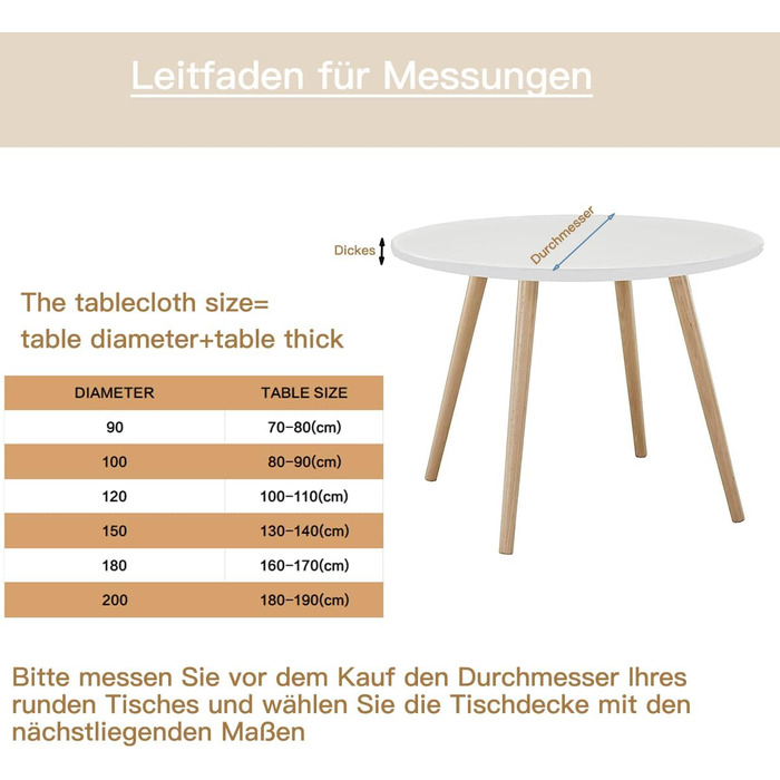 Скатертина миється кругла 90 см, еластичні зовнішні скатертини водовідштовхувальні водовідштовхувальні скатертини з ефектом лотоса