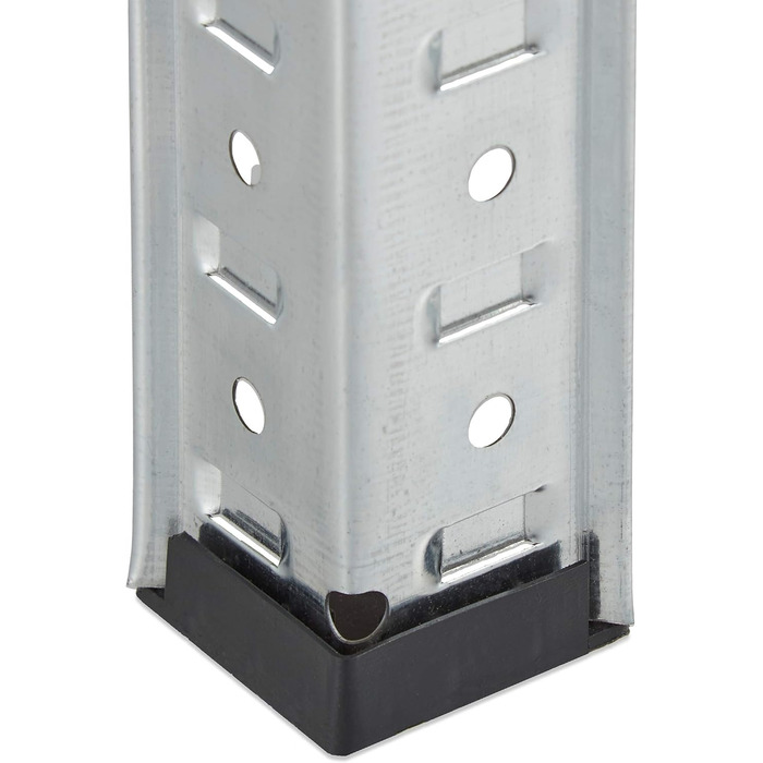 Надміцний стелаж Relaxdays, оцинкований, вантажопідйомність 875 кг, 150 x 75 x 30 см, 5 полиць, вставна конструкція, сталь, полиця для зберігання в підвалі, сріблястий