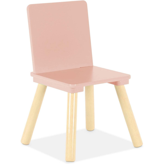 Квадратний дитячий стіл з 2 стільцями, соснові ніжки - Джудіт Роза