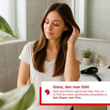 Фен професійний фен з 3 режимами температури та 2 режимами швидкості повітря, функцією холодного обдування, AC-мотором потужністю 2300 Вт та іонізацією. Чорний колір., 440