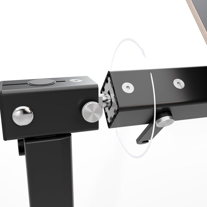 Стіл для підлогової рейки або опорної плити - складаний, розкладний та поворотний - для офісу та кемпінгу у фургоні - консольний столик (Mercedes V-Class/Vito)