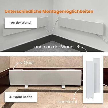 Протипліснявий обігрівач 60 Вт, 12 x 60 x 1,3 см, засіб для видалення плісняви для стін та ванних кімнат, електричний інфрачервоний обігрівач, сертифікований IP44, 60 x 12 см, 1 панель, білий колір