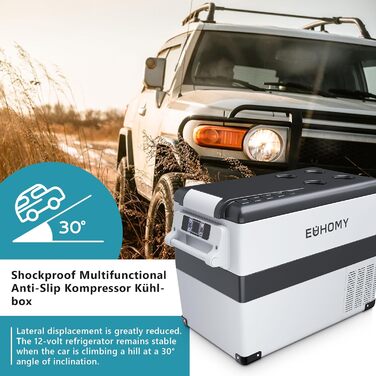 Компресор cool box 45L, автомобільний компресор cool box з керуванням APP, холодильник 12V/240V від -20 до 20 , портативний холоди