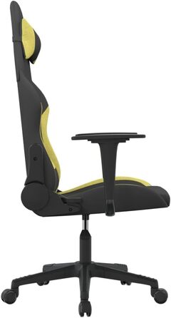 Геймерське крісло, чорно-зелене, матеріал тканина, метал