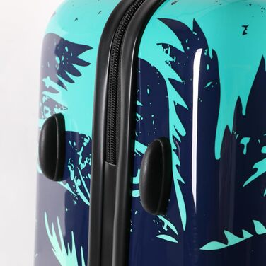 Валіза H4L, валіза з твердим корпусом, дорожній візок, синя, розмір S (55x40x23 см), Hello Summer S