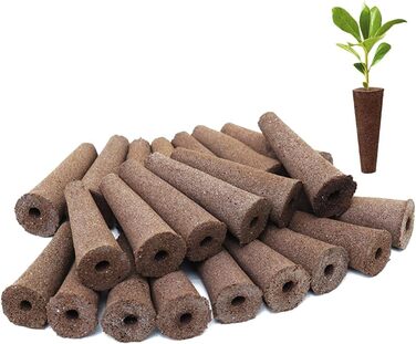 Змінні губки для розмноження, запасні губки для росту для систем гідропонного вирощування Насіннєві стручки для старту Губки для росту коренів для систем гідропонного вирощування Набір для гідропоніки в приміщенні, 50 шт.