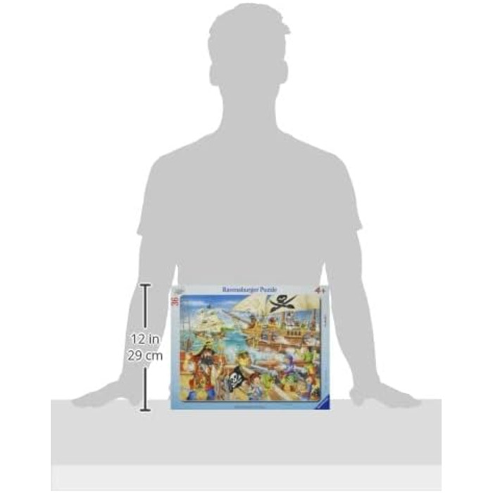 Дитячий пазл Ravensburger - 06165 Attack of the Pirates - рамковий пазл для дітей від 4 років, 36 елементів