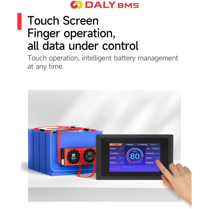 Аксесуар DALY Smart BMS, сенсорний екран 4,3 дюйма