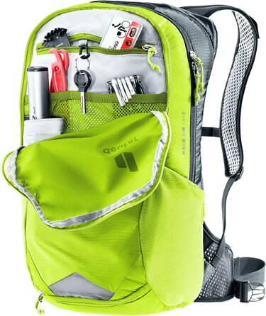 Велосипедний рюкзак Deuter Race Air 14+3, mineral-grove, 17 л, з системою Aircomfort