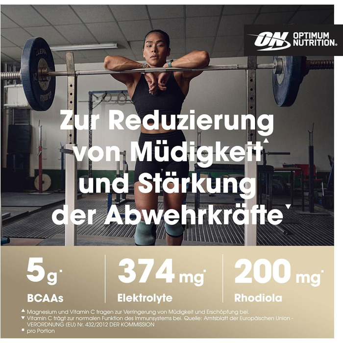 Порошок BCAA Optimum Nutrition Gold Standard, зі смаком полуниці та ківі, 266 г, 28 порцій