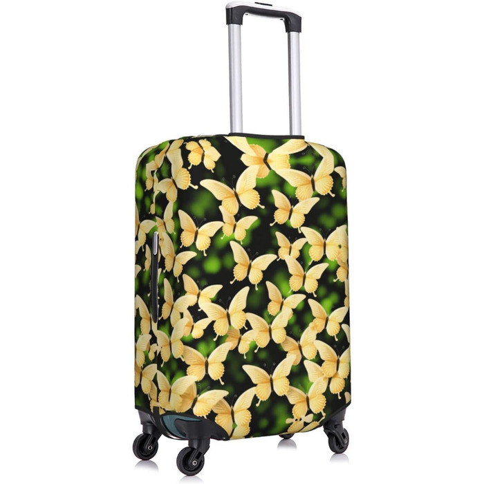 Чохол для валізи Метелик, міцний захист для багажу розміру XL (45.7-81.3 см), чорний