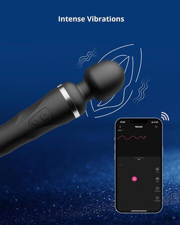 Вібратори-масажери LOVENSE Domi 2 з додатком, масажна паличка Bluetooth з дистанційним керуванням, необмежена кількість користувацьких рівнів вібрації та візерунків