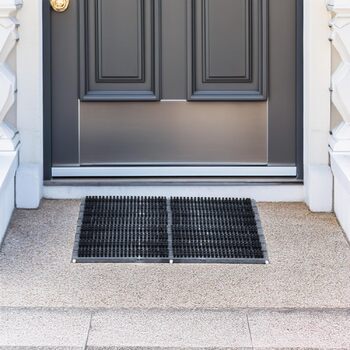 Килимок для щітки, скребок для взуття, килимок для дверей, килимок для входу, килимок для ніг, приблизно 60 x 40 см