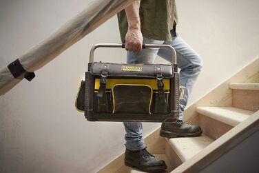 Футляр для інструментів Stanley FatMax (із захисним чохлом, 49 x 31 x 28 см, сумка з нейлону 600 ден, водонепроникний і ударостійкий, міцний футляр з багатьма внутрішніми кишенями) 1-79-213 1 Чорний / Жовтий