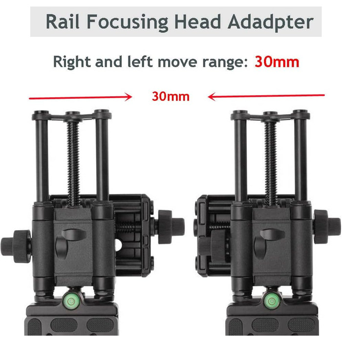 Повзунок Diyeeni Focus Rail, повзунок макрофокусування для панорамної та макрозйомки, макрорейка стабілізатора штатива для UNC1/4, отвір для гвинта 3/8 дюйма, чорний