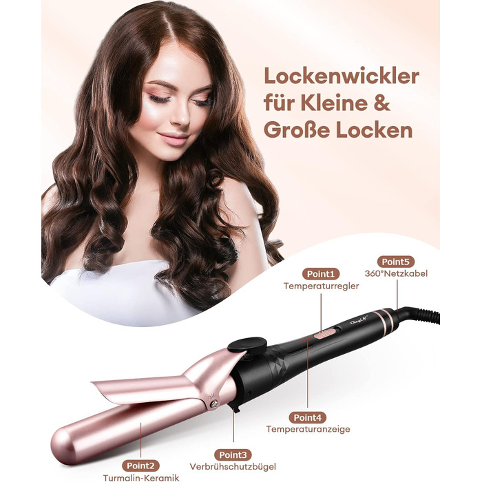 Набір плойок 4 в 1 Багатофункціональна змінна плойка з керамічним покриттям Плойка для завивки волосся Набір плойок з різними наса