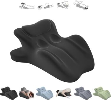 Подушка для пар, подушка Sweet Spot, кут нахилу 27 для ідеального положення, ергономічна підтримка постави для хребта та багатофункціональна подушка для ліжка, ідеально підходить для сидіння та лежання (чорна)