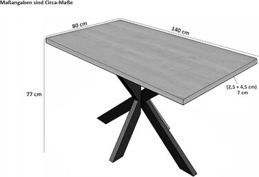 Обідній стіл SAM 200 x 100 см Rio, обідній стіл натурального кольору, масив акації, чорний металевий каркас-павук, прямі краї 200 x 100 см натуральний колір / чорний