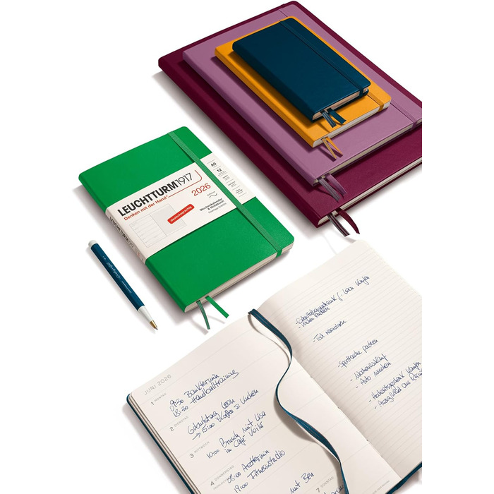 Щотижневий планер та блокнот середнього розміру (A5) 2026, 12 місяців, м&39яка обкладинка, колір Spice Brown, німецький колір Spice Brown, середній розмір (A5), 1917 372502