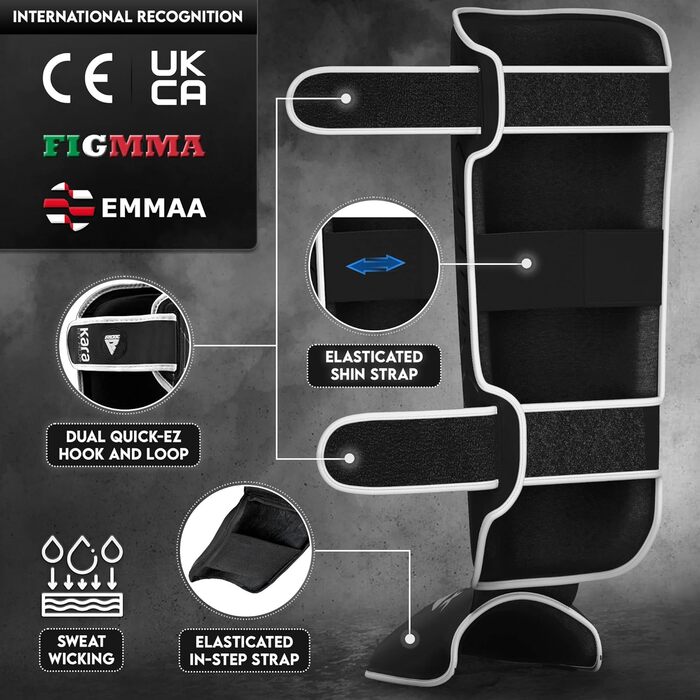 Щитки для гомілок RDX для кікбоксингу, бойових мистецтв, тренувань з муай-тай, шкіряні щитки для гомілок Maya Hide для тайського боксу, захисні накладки для спарингу, боксу, крав-мага, MMA, карате, тхеквондо (багаторазові), білі, XL