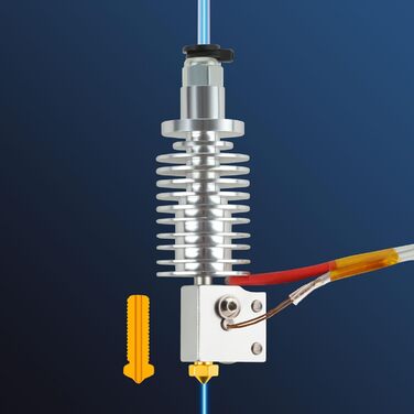 Принтер ANYCUBIC Vyper Hotend V5 J-Head Volcano Nozzle Print Head 24V Керамічний нагрівач Картридж підтримує високошвидкісний друк