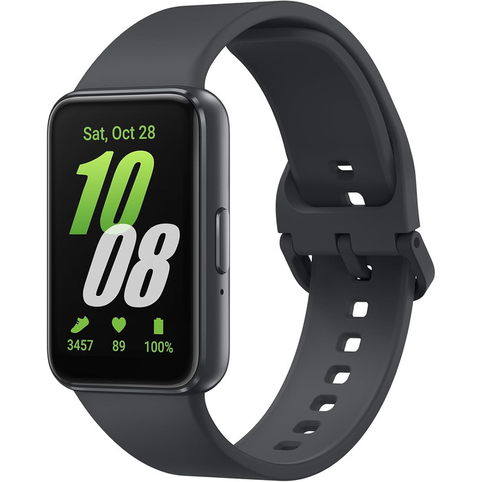 Розумний годинник Samsung Galaxy Fit3, фітнес-годинник як фітнес-трекер та трекер активності, сірий, з 36-місячною гарантією виробника ексклюзивно на Storeo