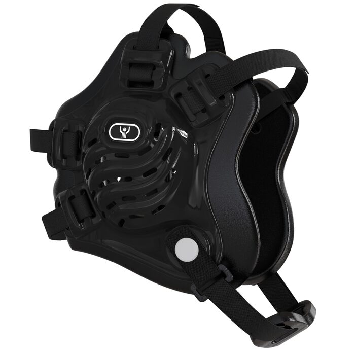 Захист вух для дорослих борців GCA Nelson Pro, регульований, D1 BJJ MMA, універсальний, чорний/чорний/чорний