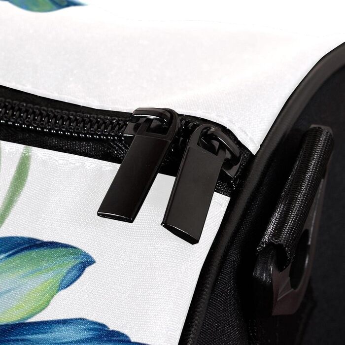 Спортивна сумка, маленька дорожня сумка, сумка для шопінгу та йоги, квітковий принт Лілія, блакитна квітка, сумка для фітнесу на відкритому повітрі, ручна поклажа