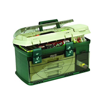 Ящик для риболовлі Plano 737-002 з 3 шухлядами, зелений/бежевий