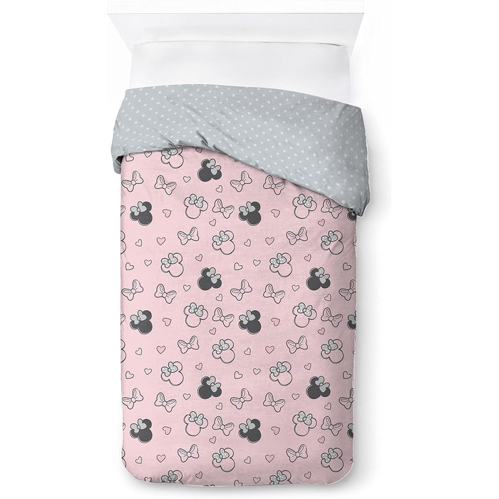 Комплект дитячої постільної білизни Disney Minnie One of a Kind 100 бавовняний односпальний розмір 135x200 см - підодіяльник навол