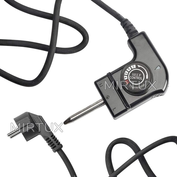 Гриль-кабель MIRTUX з терморегулятором, модель CTW-300, потужність 250 В, 10 А, підходить для різних моделей брендів Jata, Princess, Fagor.