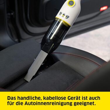 Акумуляторний ручний пилосос Krcher CVH 2-4, компактний і легкий пилосос для швидкого використання, контейнер для пилу 0,15 л, ваг