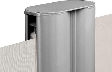 Двосторонній висувний тент Ventanara, екран для забезпечення конфіденційності, сонцезахисний тент, вітрозахисний екран, сонцезахисна штора (180 x 600 см, бежевий) 180 x 600 см бежевий