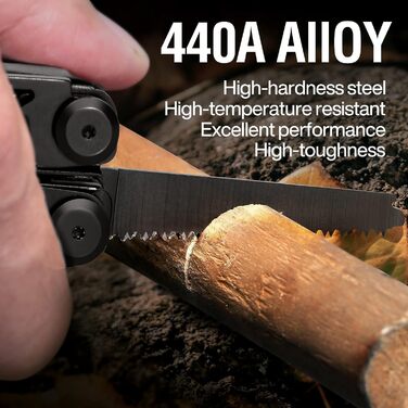 Мультитул 23 в 1 з подарунковою коробкою преміум-класу, Викрутка Пила Викрутка Відкривачка Плоскогубці Відкривачка для пляшок Кемп