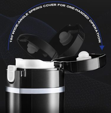 Дорожній електричний чайник 24В/12В для автомобіля/вантажівки, нагрівальна кружка 480 мл з кришкою, що захищає від проливання, гер