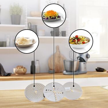 Кухонна машина Bosch Serie 4 MUM56340 чаша 3,9 л, блендер 1,25 л, м'ясорубка, соковижималка, міксер, тістоміс, шинкарка з 3 дисками, 900 Вт, антрацит/срібло