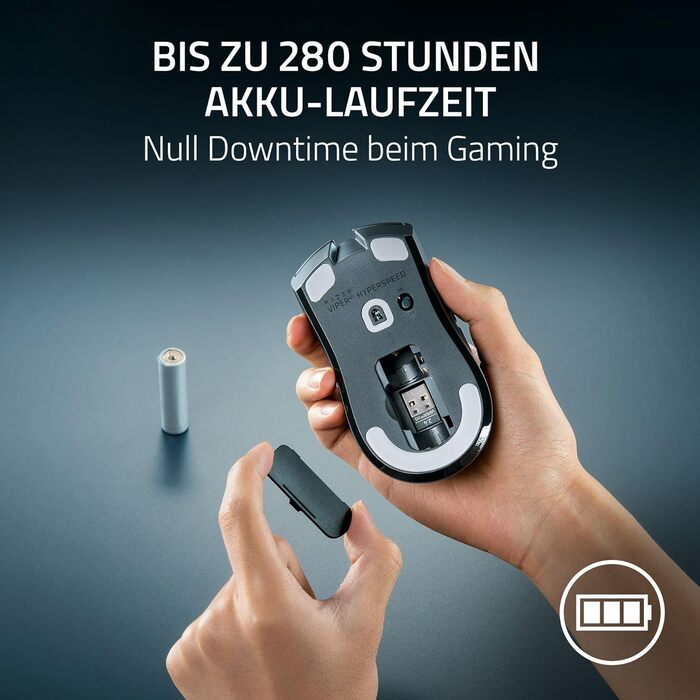 Бездротова кіберспортивна миша (оптичний сенсор Focus Pro 30K, батарея до 280 годин, механічні перемикачі 2-го покоління, бездрото